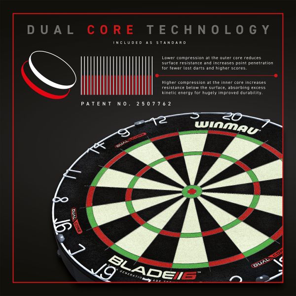 Winmau Dartboard Blade 6 Dual Core