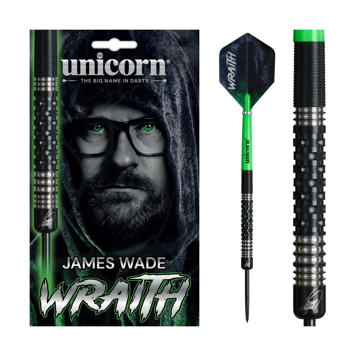 Unicorn James Wade WRAITH 90% Tungsten Steeldart 22g